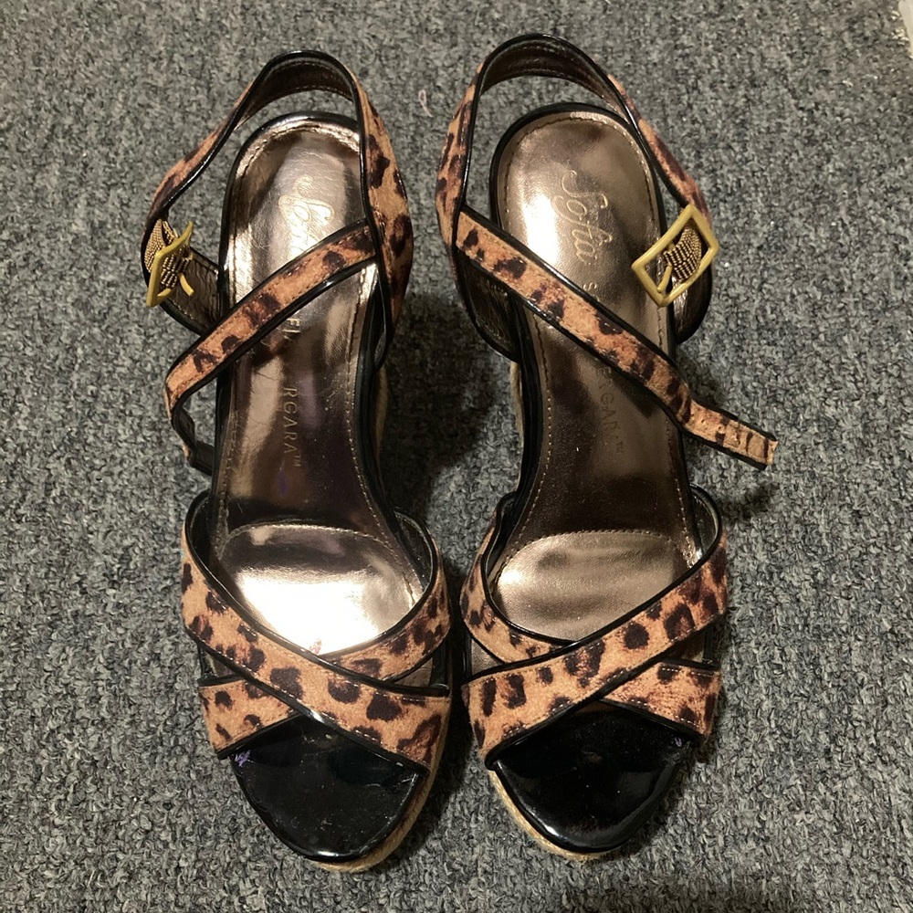 cheetah print wedges